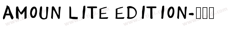 AMOUN LITE EDITION字体转换
